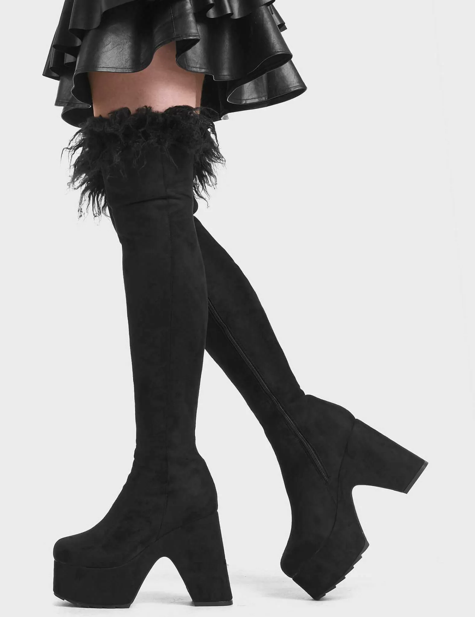 Lamoda Thigh High>Another Level Platform Thigh High Boots