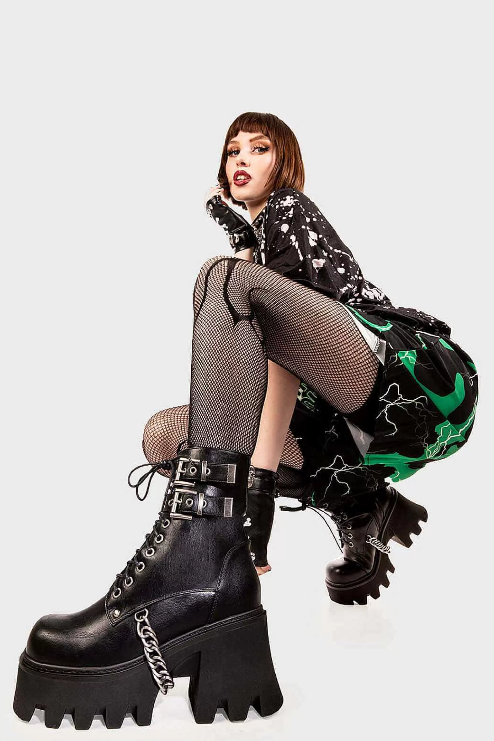 Lamoda Platform>Hostages Chunky Platform Ankle Boots